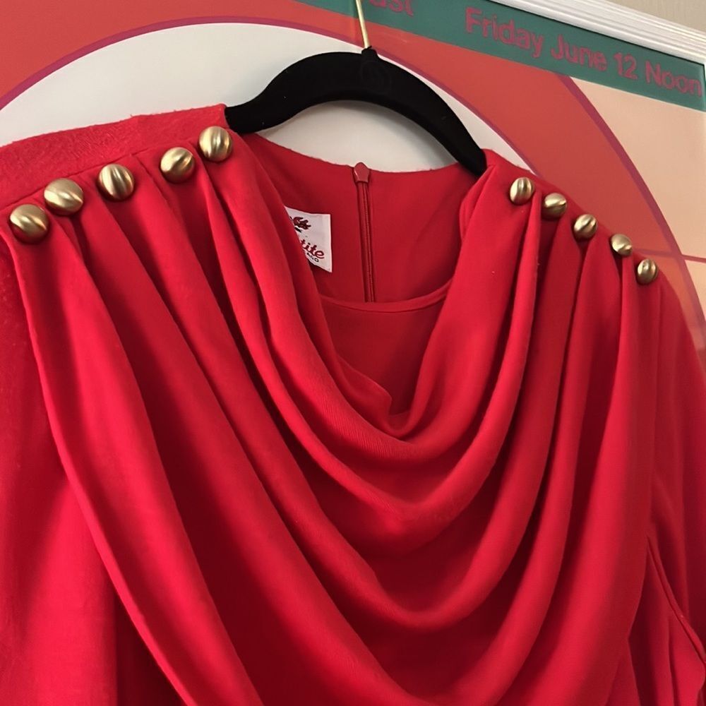 VTG Women’s Drape collar dress - Picture 7 of 7